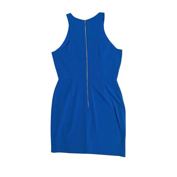 Cremieux Cameran Pacific Blue Halter High Neckline Cocktail Mini Dress Size 8 - Picture 5 of 13